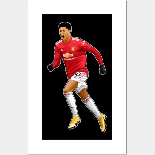 Marcus Rashford #10 Score Posters and Art